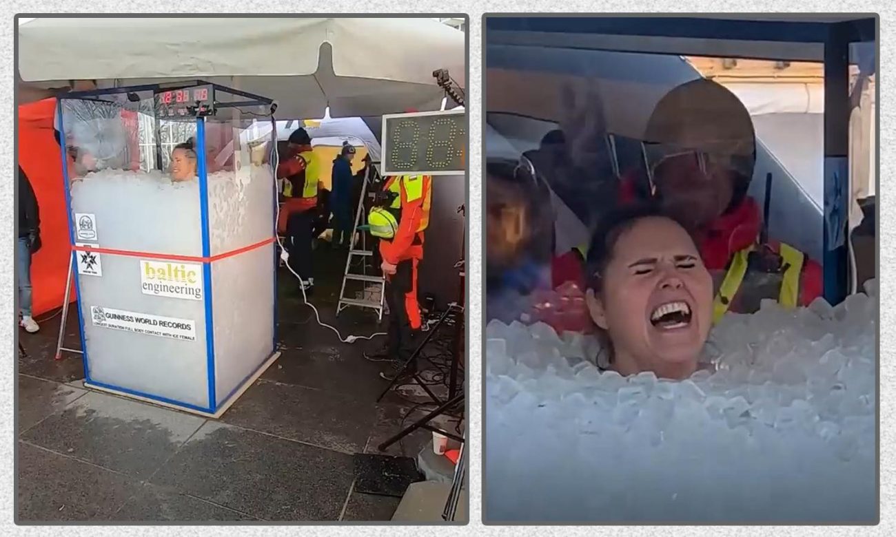 Женщина из Польши установила рекорд по пребыванию в ящике со льдом: как долго она смогла выдержать?